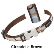 Hundehalsband Circadelic Brown von RedDingo (Gr: M)