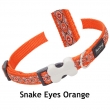 Hundehalsband Snake Eyes Orange von RedDingo (Gr: S-M-L)