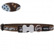 Hundehalsband Paisley brown/lightblue von RedDingo (Gr: S-M-L)