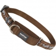 Zugstopphundehalsband Paisley brown / lightblue von RedDingo (Gr: M - L)