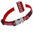 Hundehalsband Reflective in rot von RedDingo (Gr: S-M-L)